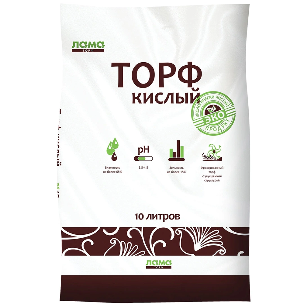 торф кислый 60л