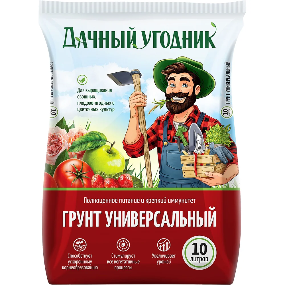грунт дачный угодник универсальный 10л