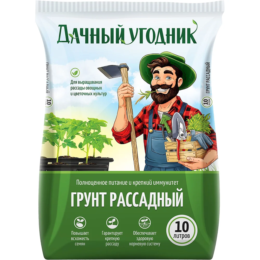 грунт дачный угодник для рассады 10л