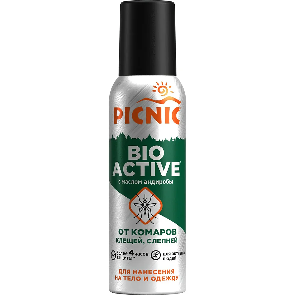 средство репеллентное от комаров- клещей- слепней bio active 125мл